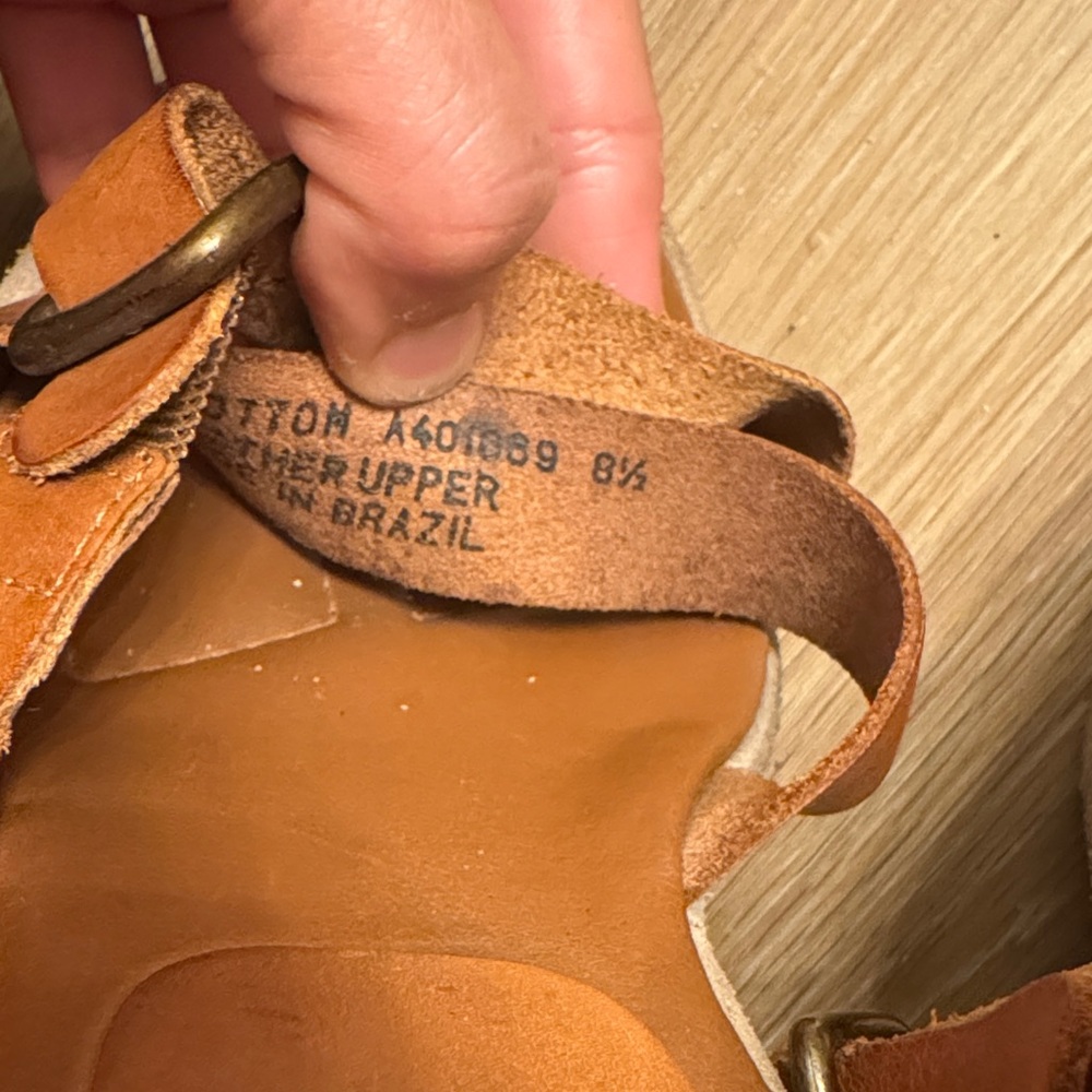 Kenneth Cole Reaction ‘Bell Bottom’ Leather Wedges - Made in Brazil Size 8.5 - Picture 9 of 12
